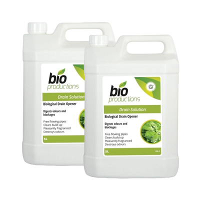 Bio Productions Drain Solution Biological Drain Cleaner (2 x 5 Litre)