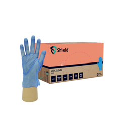 Powder Free Blue Vinyl Gloves (Small)
