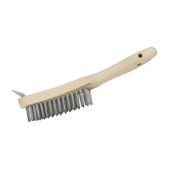 Hill Brush WS5 Heavy Duty Wire Scratch Brush with Scraper 