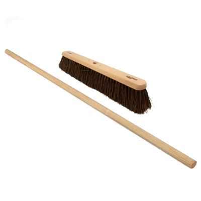 Hill Brush Industrial Medium Bassine Platform Broom with Handle