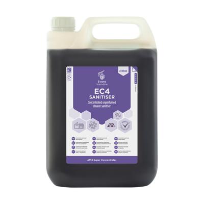Evans EC4 Multi-Surface Cleaner & Sanitiser (5 Litre)