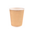 12oz Kraft Ripple Paper Cup